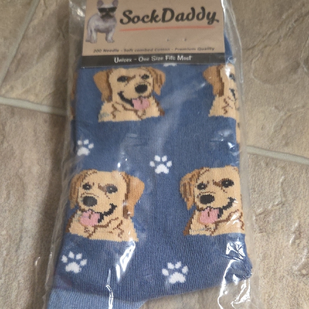 Blue Dog Pattern Pet Socks